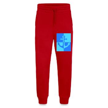 Anchor - Jogging Pants - made by SPREAD  - red - Front