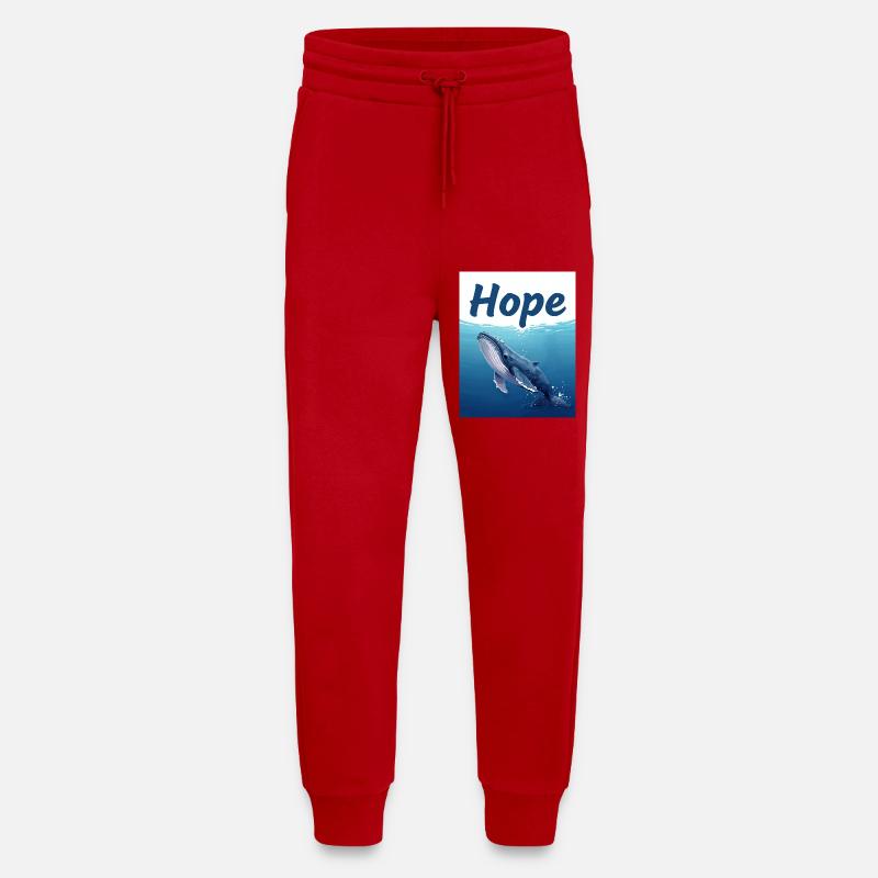 Hope Unterwasserwal - Jogginghose - made by SPREAD - Rot