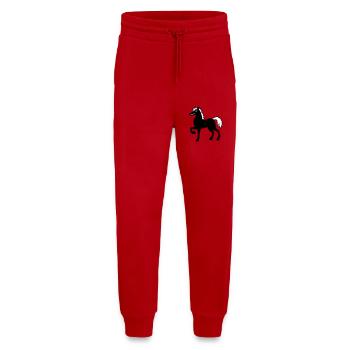 Horse Stallion Cool Pride Guy Riding Rider Hobby - Jogging Pants - made by SPREAD  - red - Front
