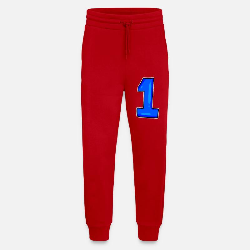 1 blau - Jogginghose - made by SPREAD - Rot