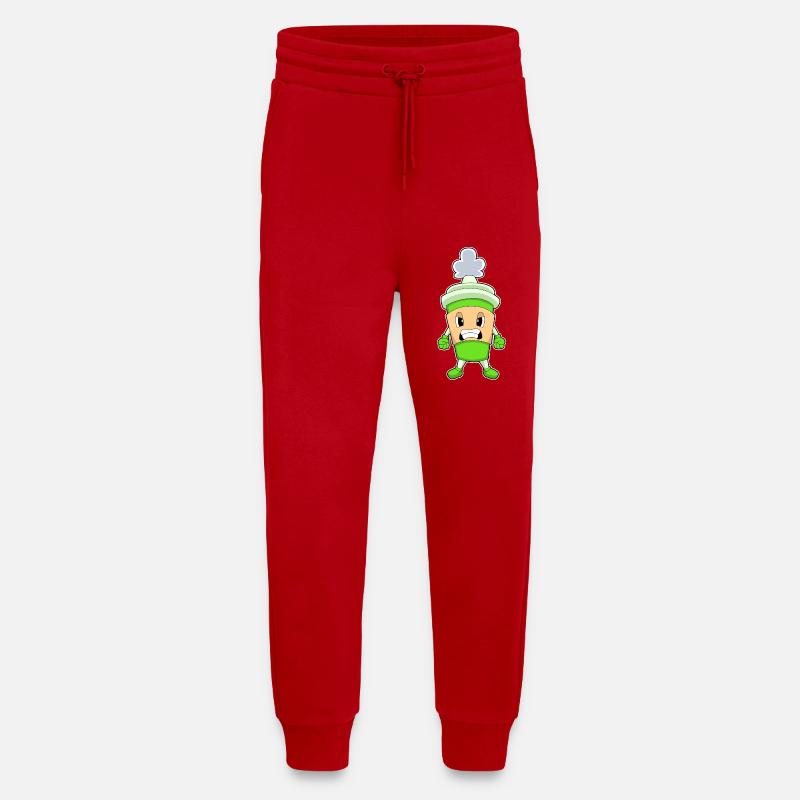 Mauvais café - Pantalon de jogging bio décontracté fabriqué en UE - rouge