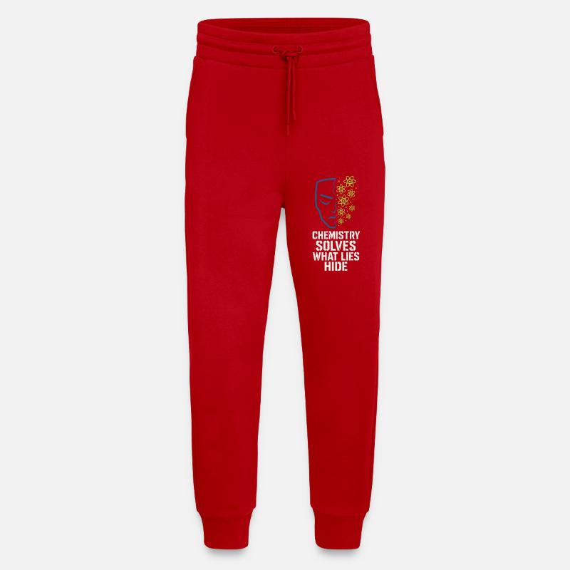 Forensic Chemist Crime Lab Toxicology - Jogging Pants - made by SPREAD  - red