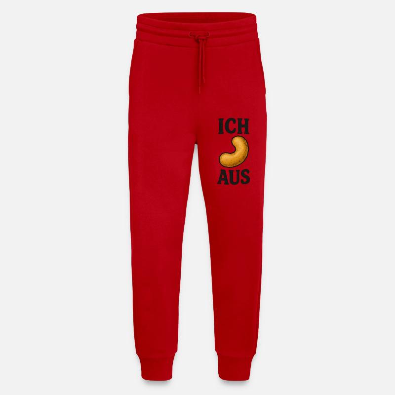 Ich Flip Aus Erdnuss Flips Spruch - Jogginghose - made by SPREAD - Rot