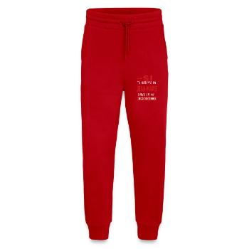jean-marie Si tu n as pas un jean marie Cadeau - Pantalon de jogging bio décontracté fabriqué en UE - rouge - Devant