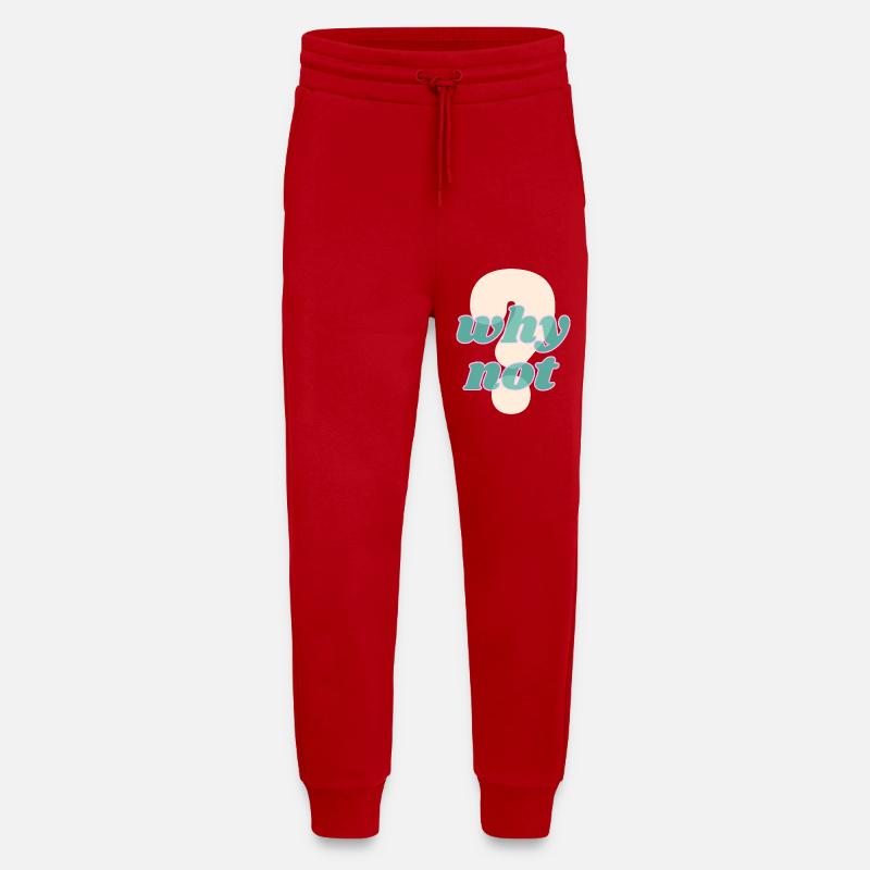 Why Not Statement Design - Jogging Pants - made by SPREAD  - red