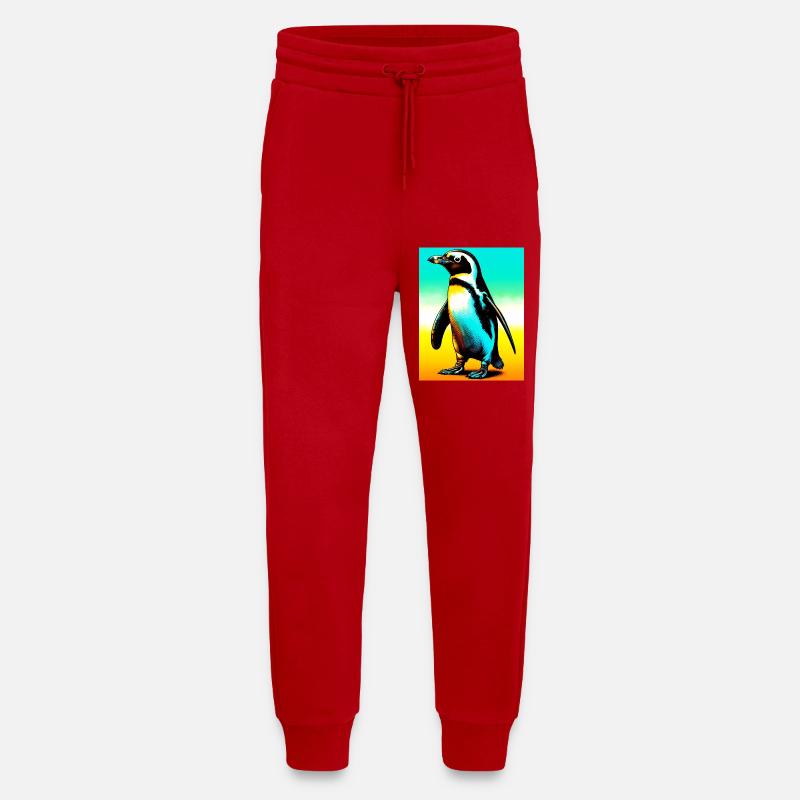 penguin - Jogging Pants - made by SPREAD  - red