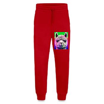 Alpaga - Pantalon de jogging bio décontracté fabriqué en UE - rouge - Devant
