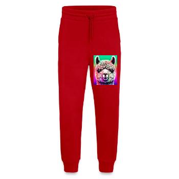 Alpaga - Pantalon de jogging bio décontracté fabriqué en UE - rouge - Devant