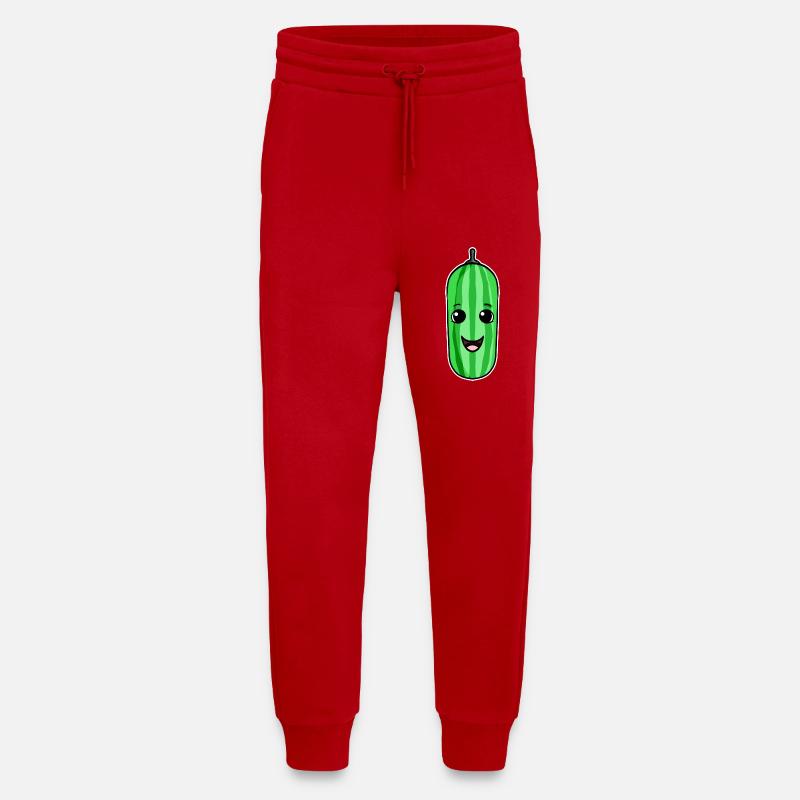 Gurke Motiv - Jogginghose - made by SPREAD - Rot