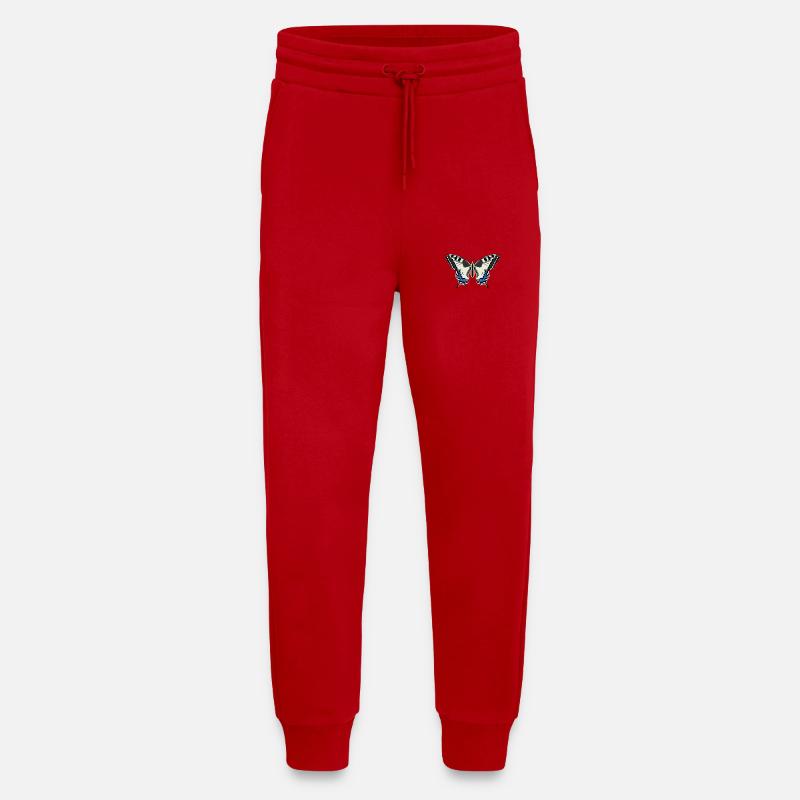 Schmetterlinge: Der Schwalbenschwanz - Jogginghose - made by SPREAD - Rot
