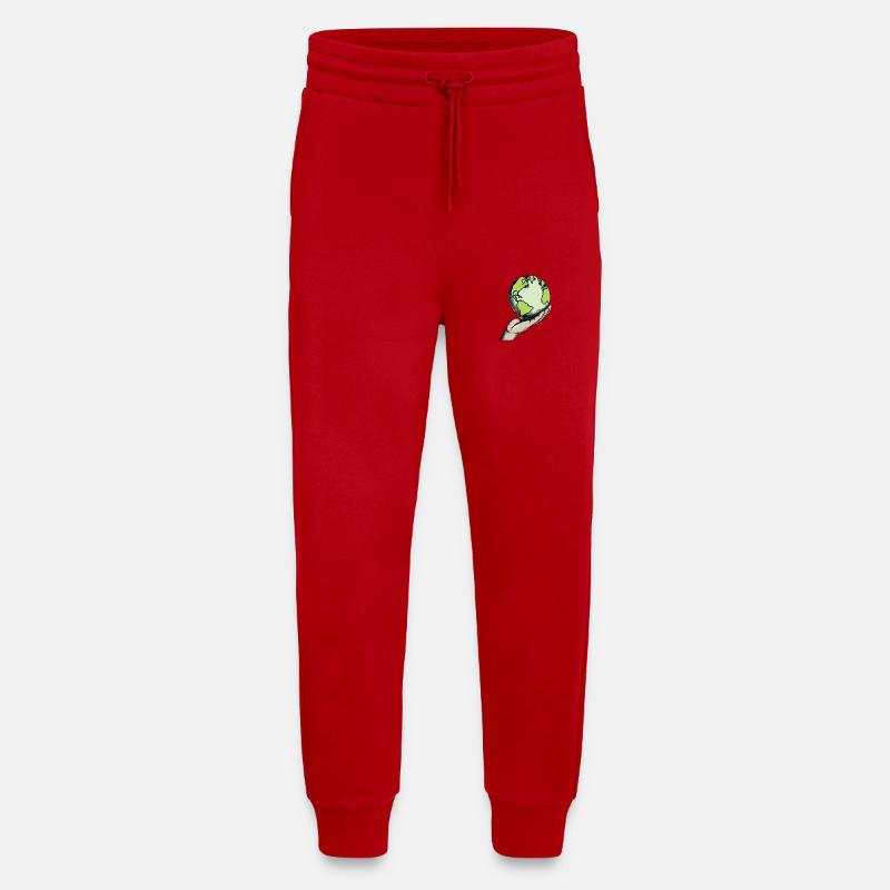 Schütze unsere Erde - Jogginghose - made by SPREAD - Rot