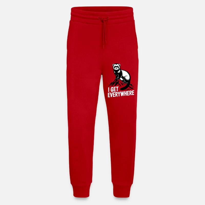 Ferret I Get Everywhere - Jogging Pants - made by SPREAD  - red
