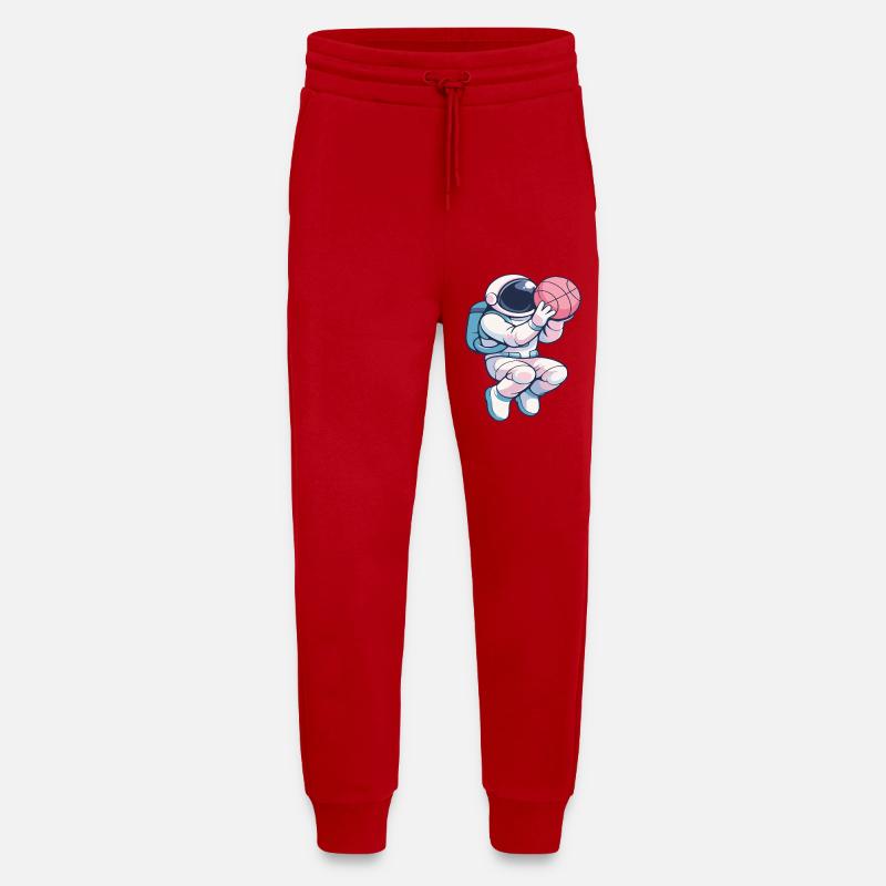 Astro Hoops: Lunar Dunk - Jogging Pants - made by SPREAD  - red