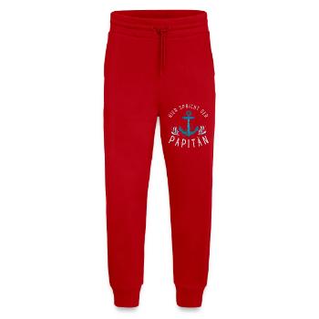 Anker & Wellen Papitän  - Jogginghose - made by SPREAD - Rot - Vorne
