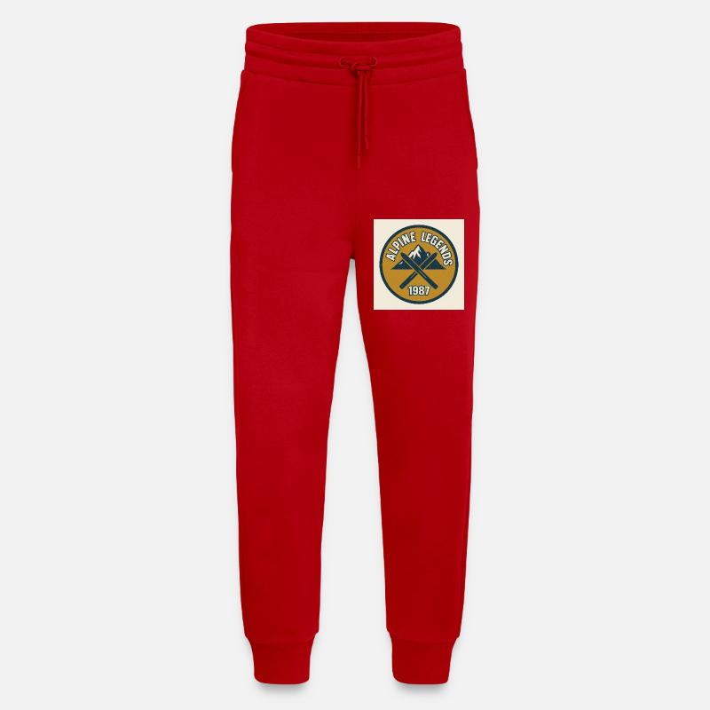 Alpine Legends 1987 Emblem - Jogging Pants - made by SPREAD  - red