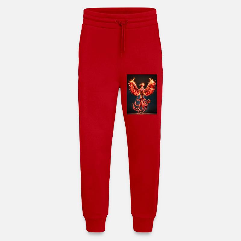 Explosion de Phoenix Firecrest - Pantalon de jogging bio décontracté fabriqué en UE - rouge