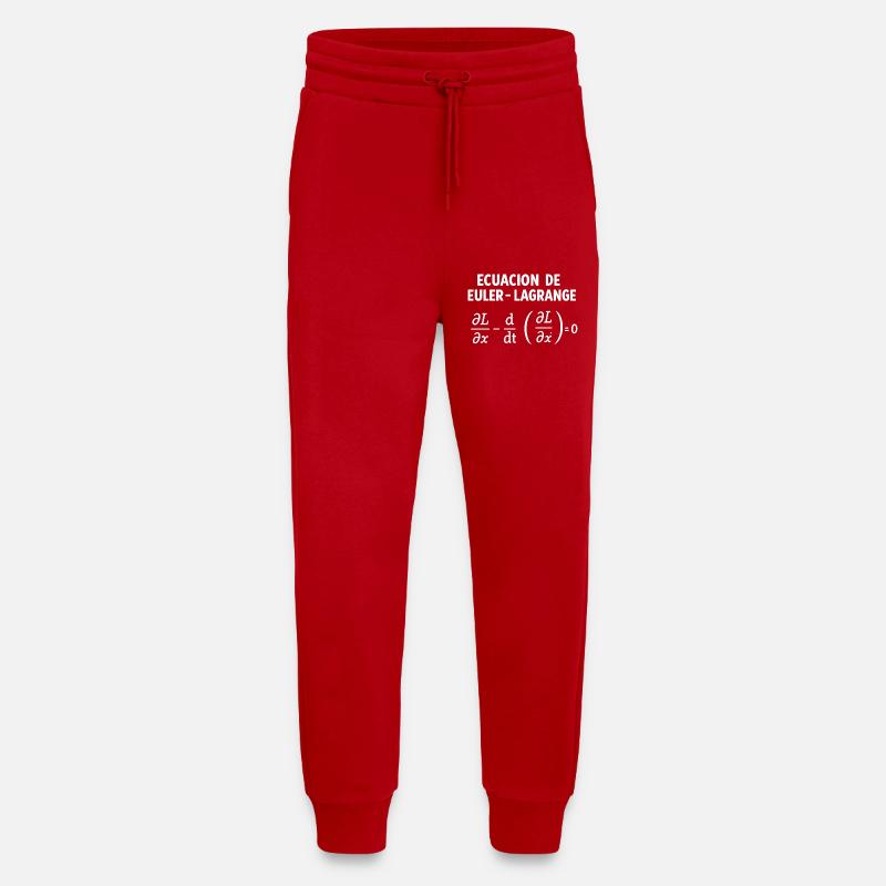 EC-EULER-LAGRANGE - Pantalon de jogging bio décontracté fabriqué en UE - rouge