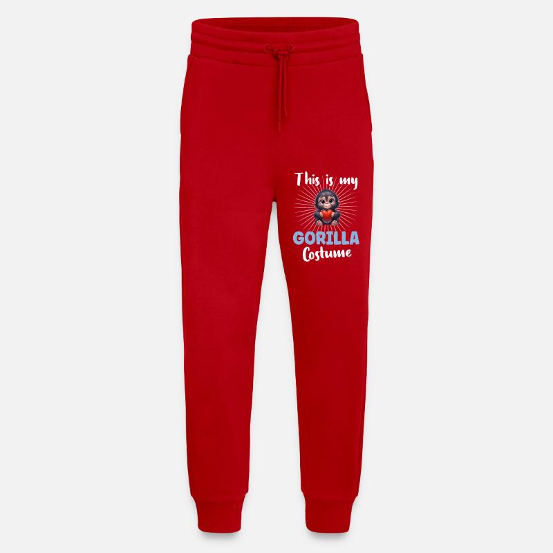 Gorilla Monkey - Jogging Pants - made by SPREAD  - red