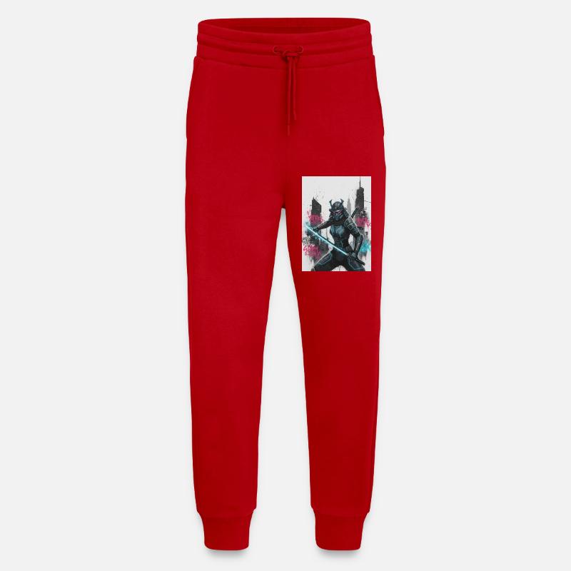 Cyber Samurai Neon Klinge - Jogginghose - made by SPREAD - Rot