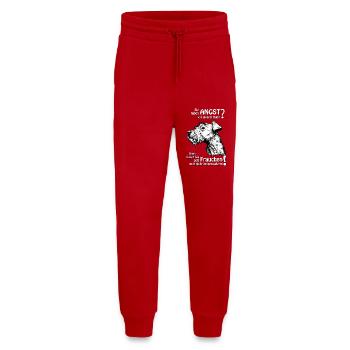 Angst vor Irish Terrier? Frauchen - Jogginghose - made by SPREAD - Rot - Vorne