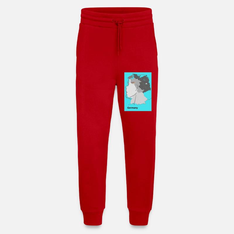 Germany Gradient Map - Jogging Pants - made by SPREAD  - red