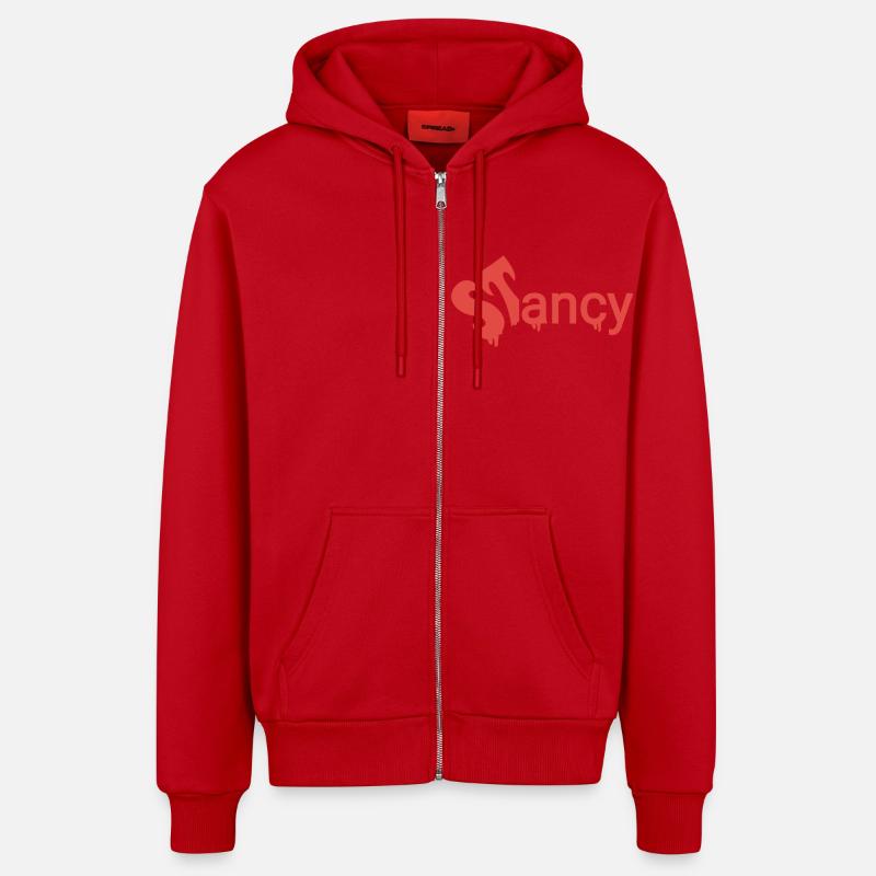 Texte rouge Stancy Halloween - Veste à capuche bio décontractée fabriquée en UE - rouge