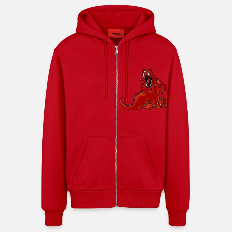 Bon Morgääääähn! - Veste à capuche bio décontractée fabriquée en UE - rouge