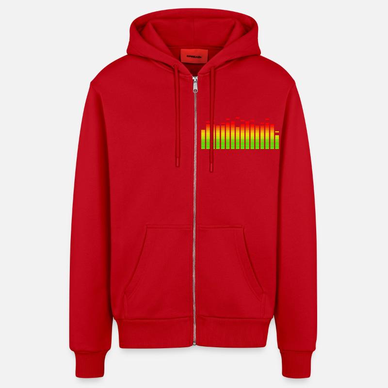 EQUALIZER - Organic Relaxed Kapuzenjacke Made in EU - Rot
