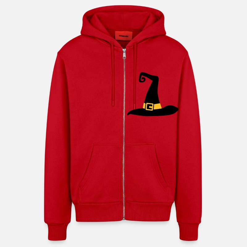 Hut - Organic Relaxed Kapuzenjacke Made in EU - Rot