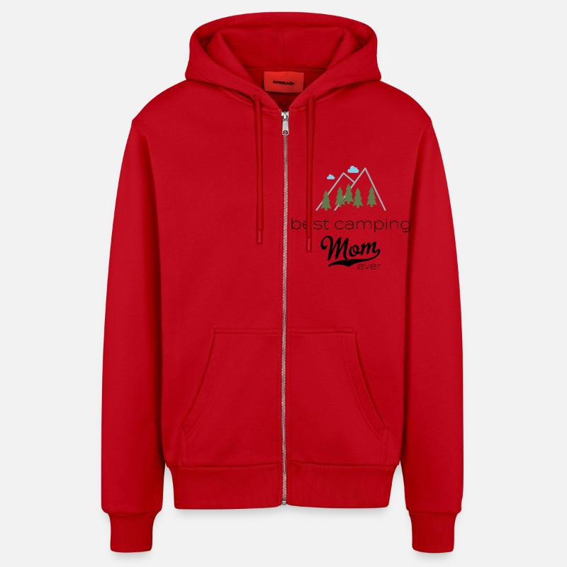 Camper - Organic Relaxed Kapuzenjacke Made in EU - Rot