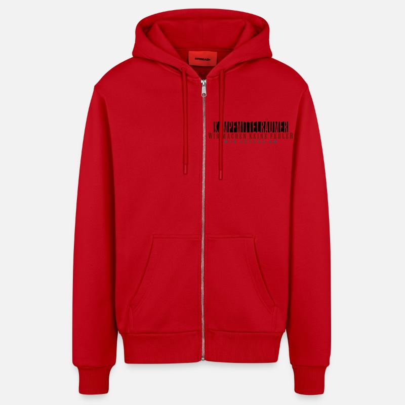 kampfmittelräumer_vec_3 de - Organic Relaxed Kapuzenjacke Made in EU - Rot