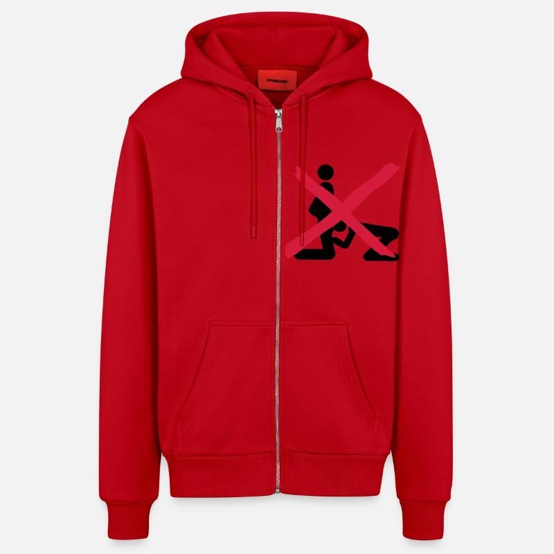 verbotene liebe oralsex icon - Veste à capuche bio décontractée fabriquée en UE - rouge