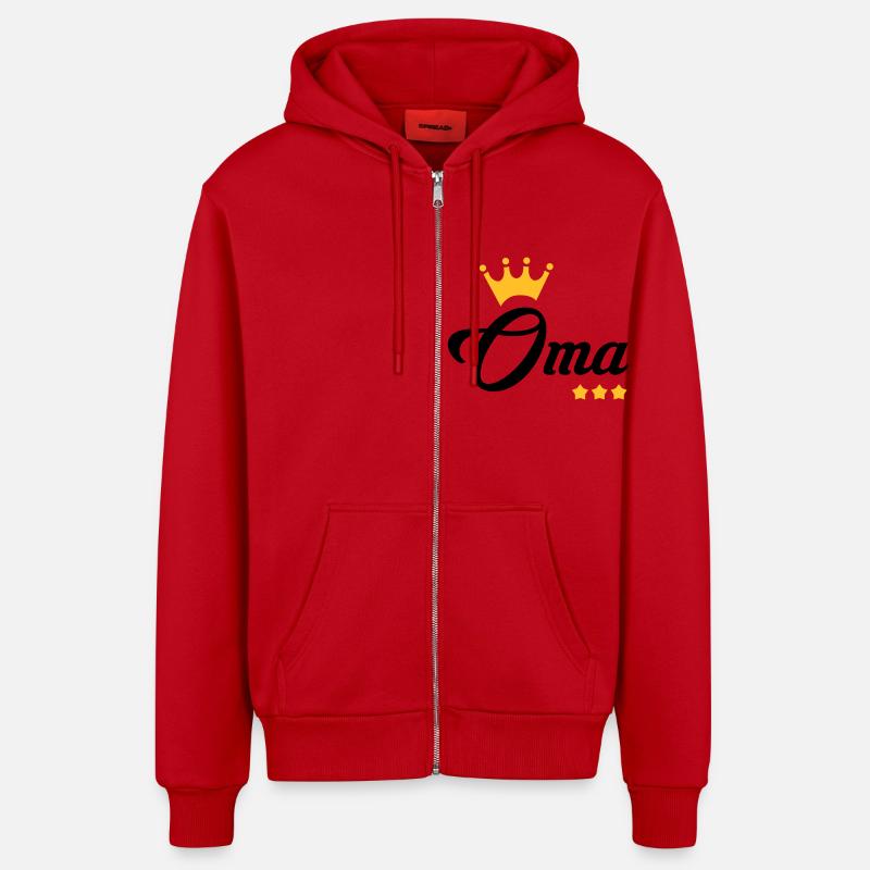 Großmütter / Oma / Mami / Großmutter / Mamy - Organic Relaxed Kapuzenjacke Made in EU - Rot
