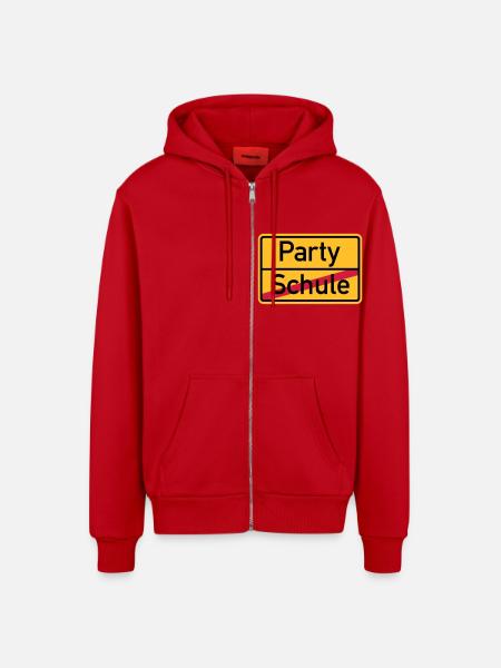 Party - Organic Relaxed Kapuzenjacke Made in EU - Rot