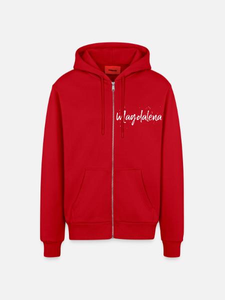 Magdalena - Organic Relaxed Kapuzenjacke Made in EU - Rot
