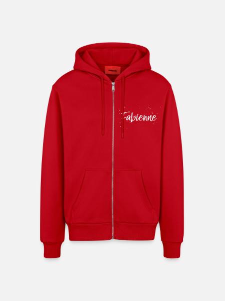 Fabienne - Organic Relaxed Kapuzenjacke Made in EU - Rot
