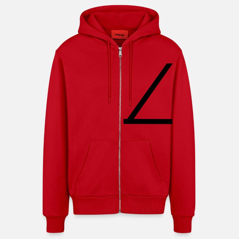 ceinture de sécurité - Veste à capuche bio décontractée fabriquée en UE - rouge