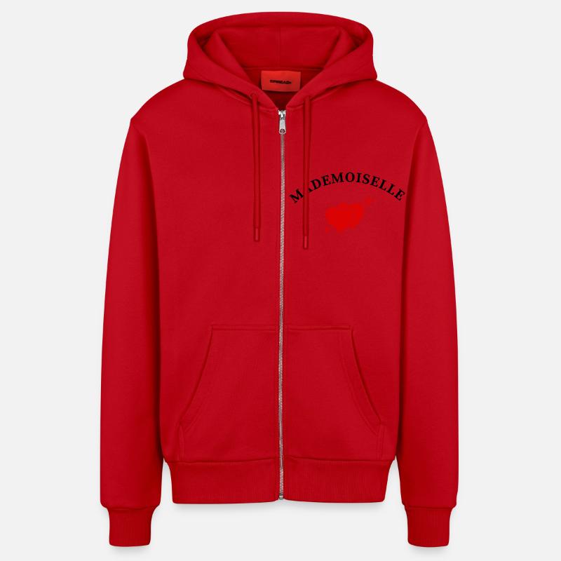 Fräulein Herzpfeil - Organic Relaxed Kapuzenjacke Made in EU - Rot