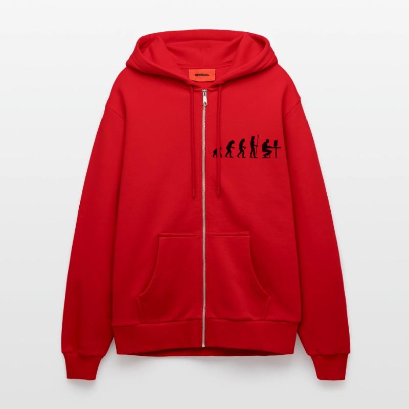 evolution_pc_3 Organic Relaxed Hooded Jacket Made in EU