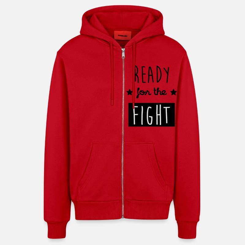 Boxe / Boxeur / Fight / Combat / Ali - Veste à capuche bio décontractée fabriquée en UE - rouge
