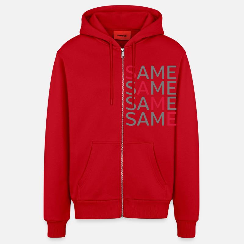 Same Same Same Same - Organic Relaxed Kapuzenjacke Made in EU - Rot