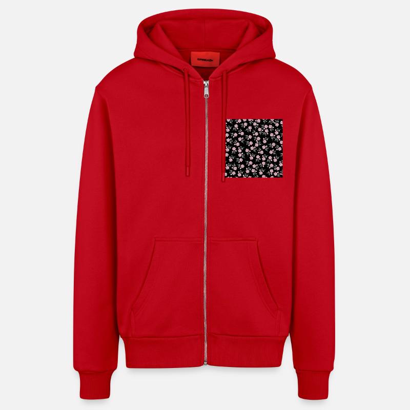 32 20240529 115019 0031 - Veste à capuche bio décontractée fabriquée en UE - rouge