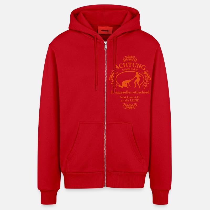 Bachelor party - Veste à capuche bio décontractée fabriquée en UE - rouge