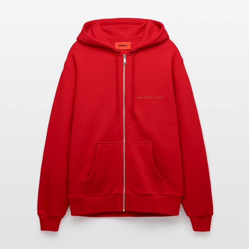 Programmer Nerd IT Joke Developer Home Organic Relaxed Hooded Jacket Made in EU