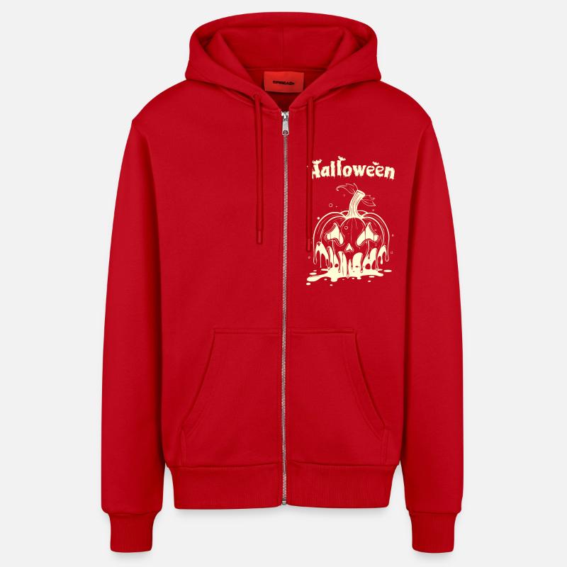 Halloween is comming - Organic Relaxed Kapuzenjacke Made in EU - Rot