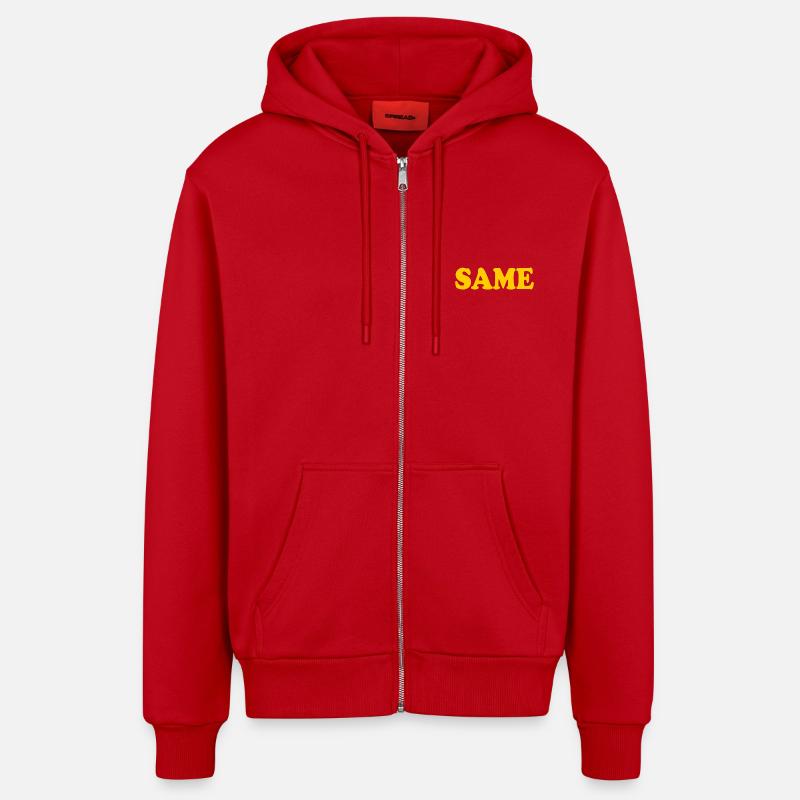 Same - Organic Relaxed Kapuzenjacke Made in EU - Rot