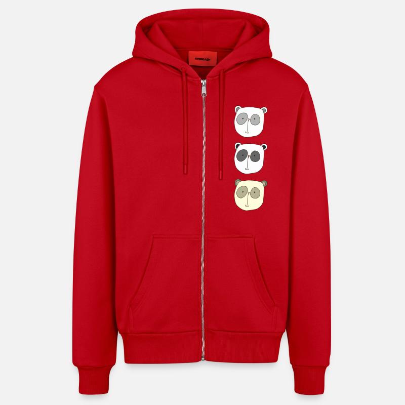 koala brüder - Organic Relaxed Kapuzenjacke Made in EU - Rot