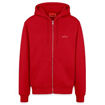 Ehlert Original Familienlogo - Organic Relaxed Kapuzenjacke Made in EU - Rot - Vorne