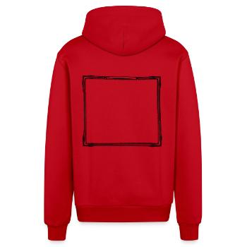 2577109 Rahmen - Organic Relaxed Kapuzenjacke Made in EU - Rot - Hinten