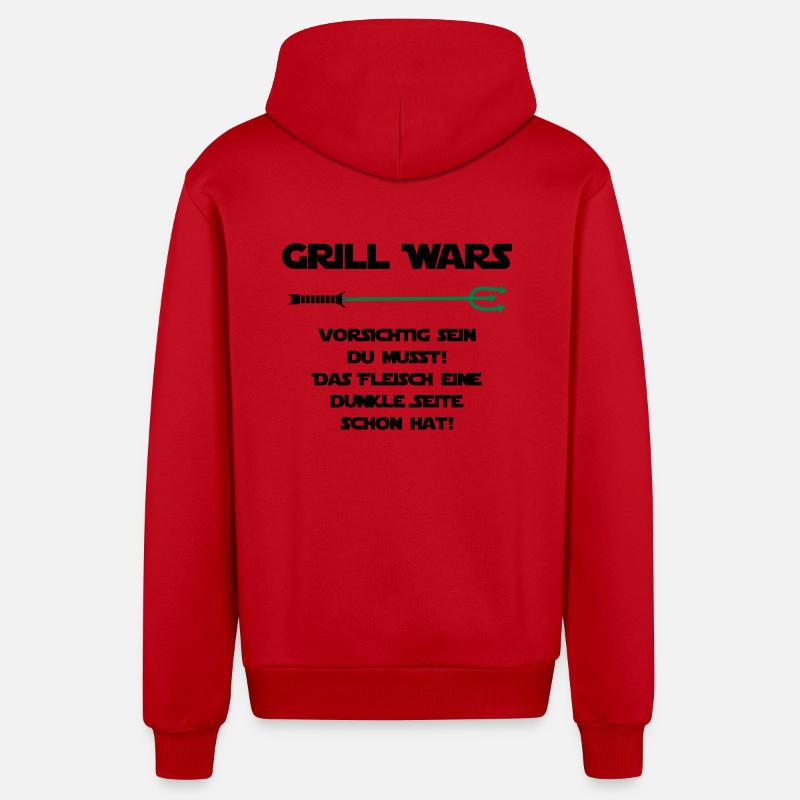 Grill Wars - Star Wars - Veste à capuche bio décontractée fabriquée en UE - rouge